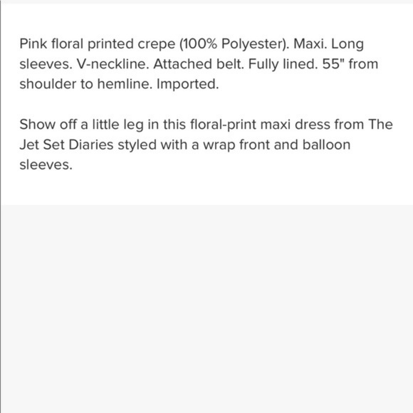 Blush Print Silk Maxi Wrap Dress - Picture 3 of 3